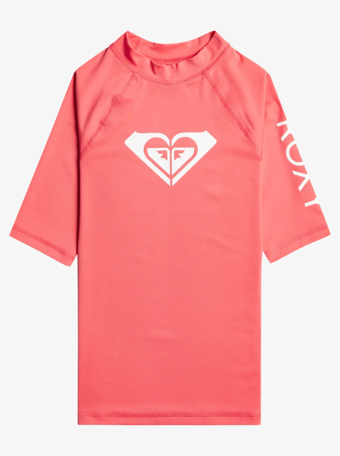 Roxy Surf*Wholehearted - Rash Vest Met Korte Mouw Voor Meisjes 8-16 Sun Kissed Coral