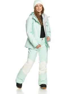 Roxy Snow-Broeken*Woodrose 2022 - Geisoleerde Snowbroek Voor Dames Fair Aqua